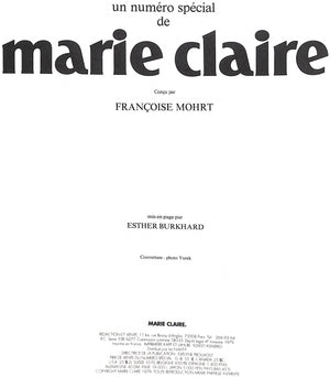 "Marie Claire" MOHRT, Francoise