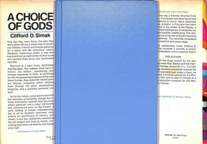 "A Choice of Gods" 1972 SIMAK, Clifford D.