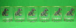 Set x 15 Labrador Retriever/ Duck Hunting Hand-Painted Carwin Cocktail Glasses