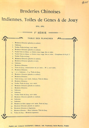 "Documents Decoratifs Boderies Chinoises, Indiennes, Perse" GUERINET, Armand [Editeur]