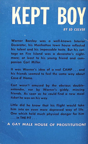 "Kept Boy" 1964 CULVER, Ed