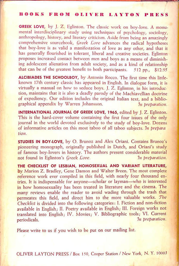 "The Asbestos Diary" 1966 DUKAHZ, Casimir (SOLD)