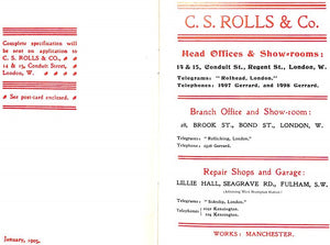 "The New All-British Motor-Car: C.S. Rolls & Co."