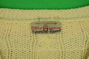 "Marylebone Cricket Club x Alan Paine Cable V-Neck Sweater" Sz: M (SOLD)