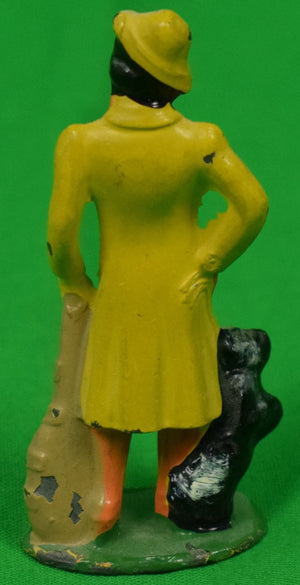 Woman in Yellow Outfit w/ Scottie Dog
