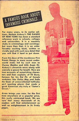 "The Gangs Of New York" 1950 ASBURY, Herbert