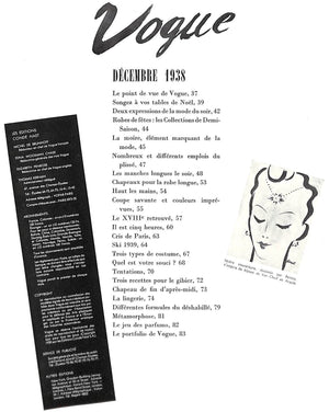 Vogue Decembre 1938