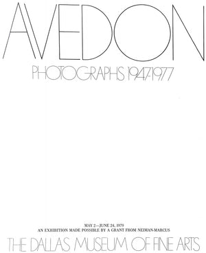 "Avedon: Photographs 1947-1977"