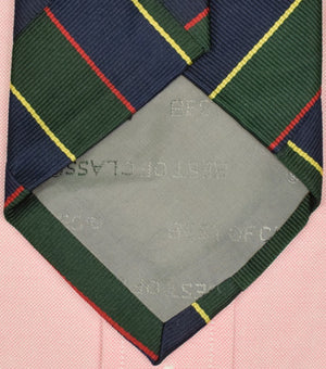 "Robert Talbott Best of Class Argyle & Sutherland Patchwork Repp Stripe Jacquard Silk Tie"