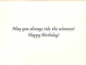 "Paul Brown Steeplechase Birthday Card w/ Envelope"