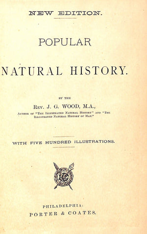 "Popular Natural History" WOOD, Rev. J. G.