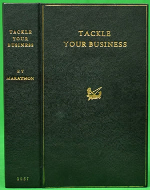 'Tackle Your Business' 9 French Fish Hooks c1957 In Leather Clamshell Box