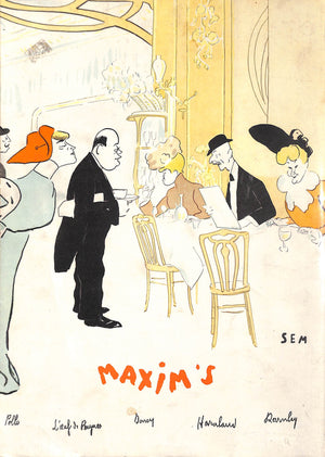 "Maxim's Paris Menu Cover By SEM"