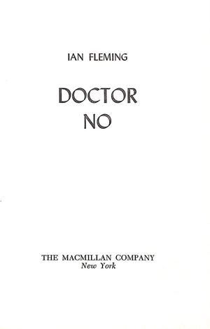 "Dr. No" 1966 FLEMING, Ian