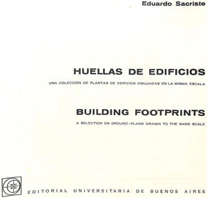 "Huellas De Edificios Building Footprints" 1962 SACRISTE, Eduardo (SOLD)