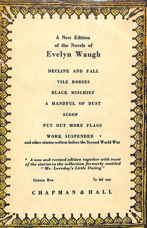 "Work Suspended" 1948 WAUGH, Evelyn