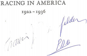 "Racing In America 1922-1936" 1937 HERVEY, John