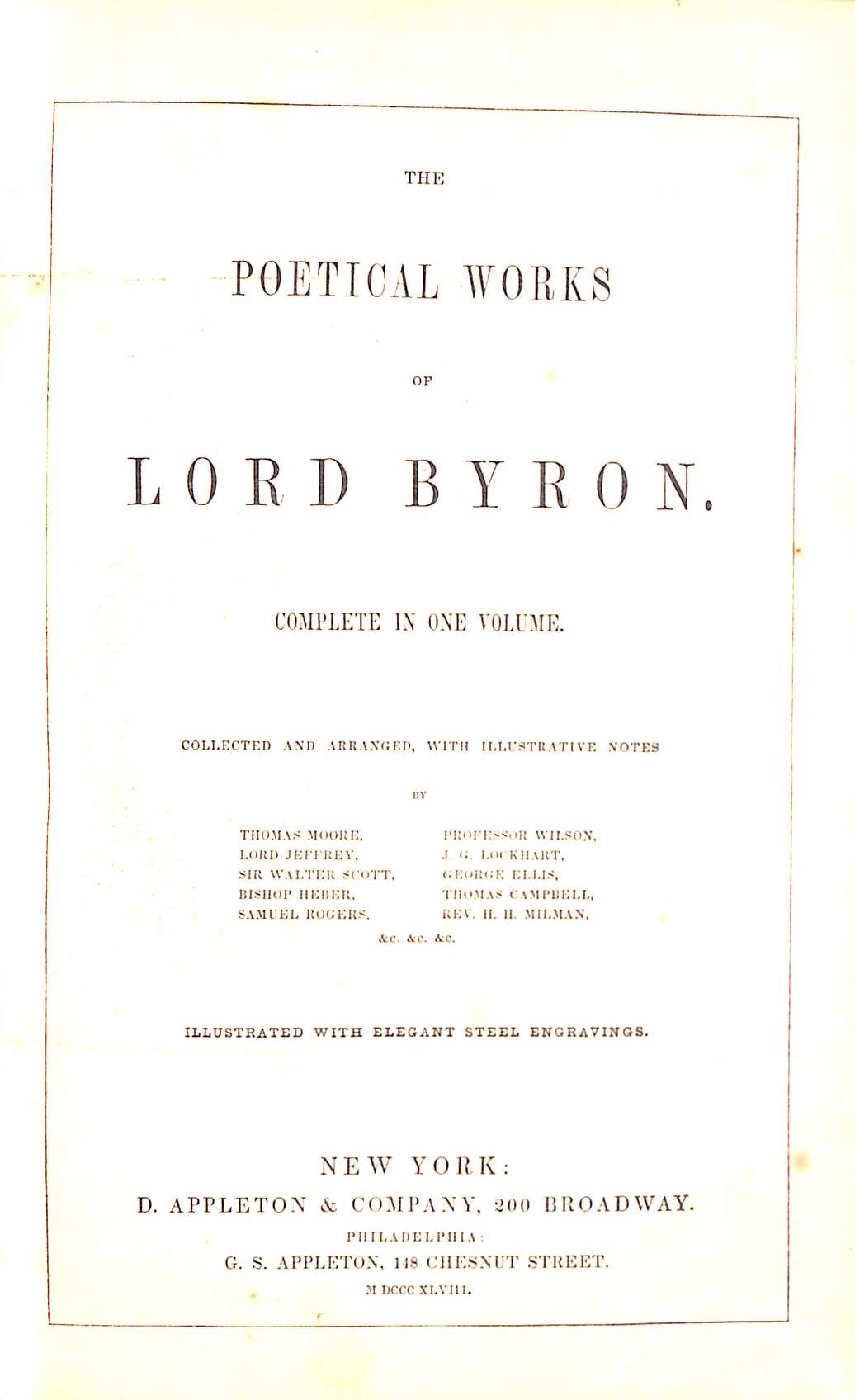 Byron Work Collection