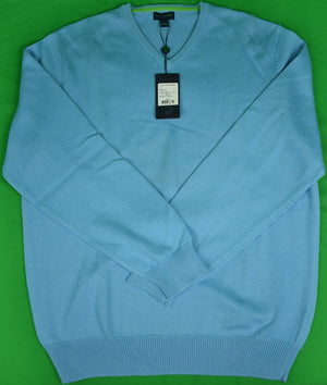 Lilly Pulitzer Light Blue V Neck 85% Cotton/ 15% Cashmere Sweater Sz: L (New w/ LP Tag!)
