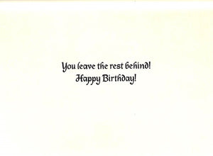 "Paul Brown Steeplechase Birthday Card w/ Envelope"