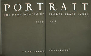 "Portrait: The Photographs Of George Platt Lynes 1927-1955" 1994 (SOLD)