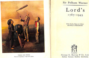 "Lord's 1787-1945" 1946 WARNER, Sir Pelham