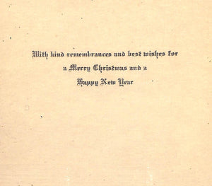 A Merry Christmas Greeting c1920s Card Drawn by Paul Brown