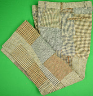 "Brooks Brothers Patchwork Tweed Trousers" Sz: 34 (SOLD)