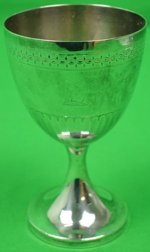 Silver Stag Head Chalice