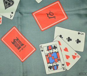 "21" Club Playing Cards Silk XXIX Scarf