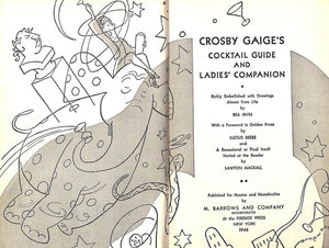 "Crosby Gaige's Cocktail Guide And Ladies' Companion" 1946