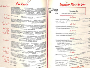 "The Sherry-Netherland Hotel Menu For Thursday, December 19, 1957" (SOLD)
