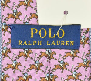 "Polo Ralph Lauren Lilac Polo Player Silk Tie" (NWT)