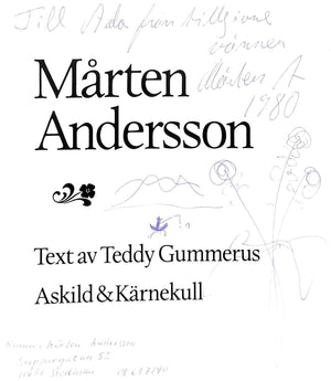 "Marten Andersson" 1978 GUMMERUS, Teddy