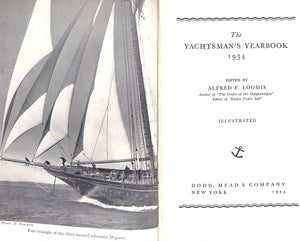 "The Yachtsman's Yearbook 1934" LOOMIS, Alfred F.