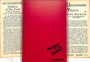 "Children Of This Earth" 1930 MARSHALL, Bruce