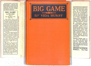 "Big Game: A Story of the Girl of Today & The Game of Love" 1928 HURST, Vida