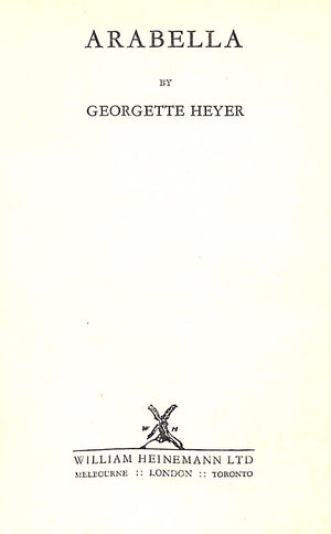 "Arabella" 1949 HEYER, Georgette