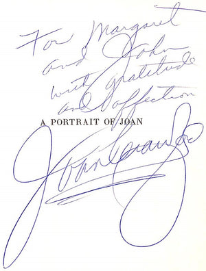 "A Portrait Of Joan: An Autobiography" 1962 CRAWFORD, Joan (INSCRIBED)