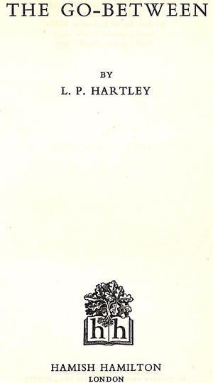 "The Go-Between" 1953 HARTLEY, L.P. (SOLD)