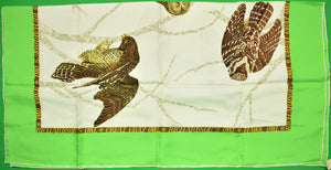 "Abercrombie & Fitch "Owl" Silk Scarf" (New w/ A&F Tag) (SOLD)
