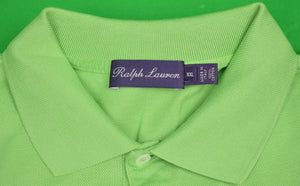 "Ralph Lauren 'Purple Label' Pistachio Green Polo Shirt w/ Jockey/ Racehorse Logo" Sz: XXL (SOLD)