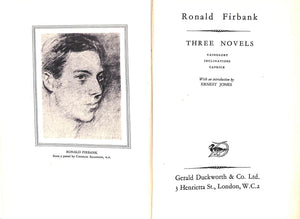"Three Novels Vainglory, Inclinations & Caprice" 1951 FIRBANK, Ronald