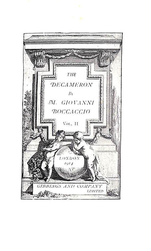 "The Decameron Vol. I-IV" 1914 BOCCACCIO, Giovanni