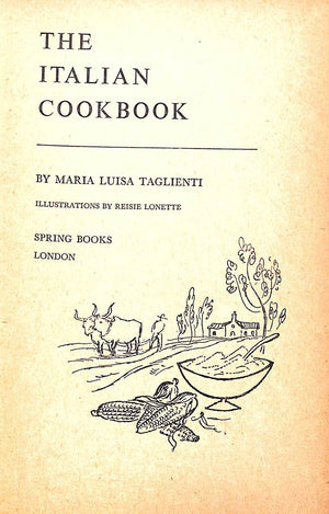 "The Italian Cook Book" 1955 TAGLIENTI, Maria Luisa