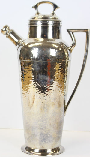Derby Hand-Beaten Silver Plate Cocktail Pitcher (Patented Jan 11, 1927)