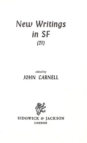 "New Writings in SF 21" 1972 CARNELL, John