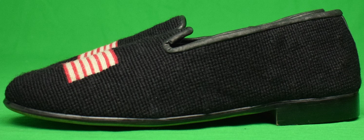 Camo Khaki Needlepoint Slippers