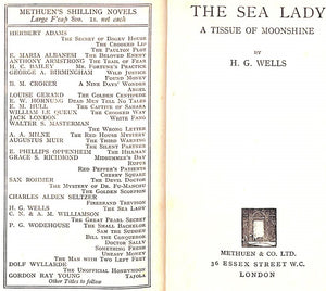 "The Sea Lady A Tissue Of Moonshine" WELLS, H.G.