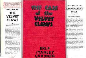 "The Case Of The Velvet Claws" 1933 GARDNER, Erle Stanley